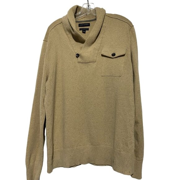 Banana Republic Men's  Pullover Sweater Wool Blend Tan Size Large - Picture 1 of 5